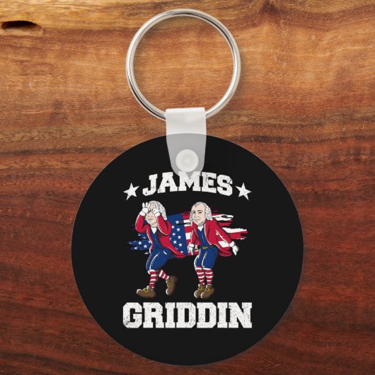 7月4日ジェームズマディソングリディジェームズグリディン1 キーホルダー (正面)
