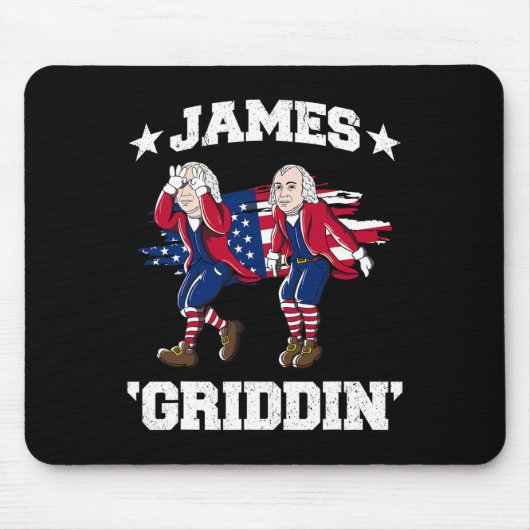 7月4日ジェームズマディソングリディジェームズグリディン マウスパッド (正面)