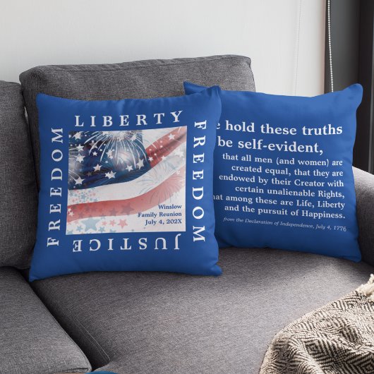 7月4日ジュビリー：記念装飾用クッション クッション