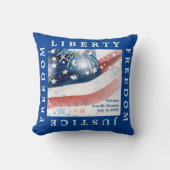 7月4日ジュビリー：記念装飾用クッション クッション (正面)