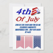 7月4日スターストライプズ 招待状 (正面)