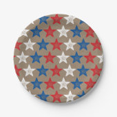 7月4日スターズグランジクラフトパーティー紙プレート ペーパープレート (正面)