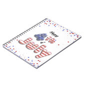 7月4日スターズストライプフォイルバルーン ノートブック (左側)