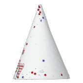 7月4日スターズストライプフォイルバルーン パーティーハット (右)