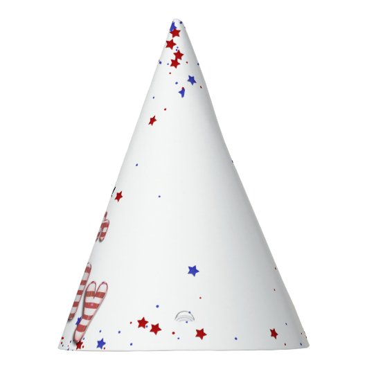 7月4日スターズストライプフォイルバルーン パーティーハット (右)