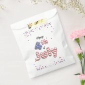 7月4日スターズストライプフォイルバルーン フェイバーバッグ (封をした状態)