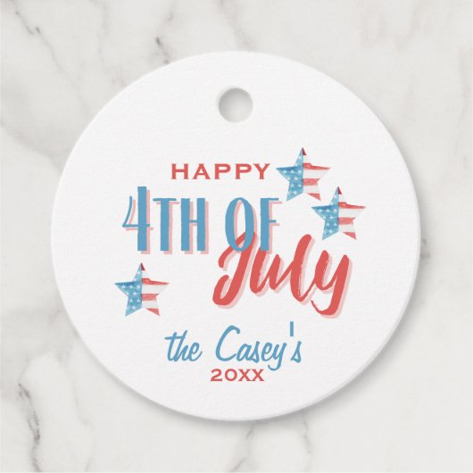 7月4日スターズメッセージカード フェイバータグ (正面)