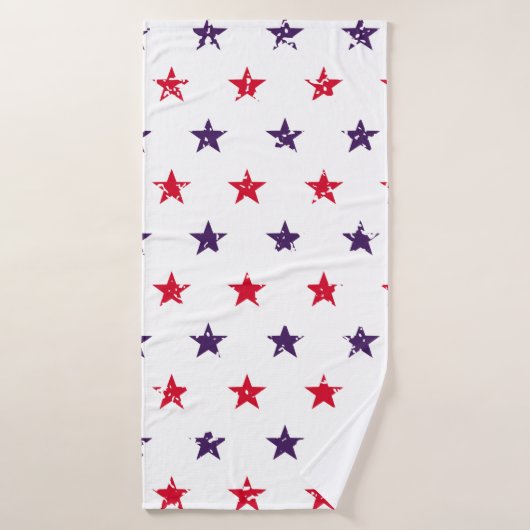 7月4日スターズ抽象芸術シグランジームレスパターン バスタオル (バスタオル)