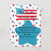 7月4日スターズ・アンド・フラッグ招待状 招待状 (正面/裏面)