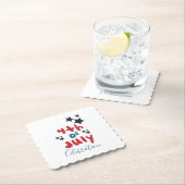 7月4日スターズBBQパーティーハンドレタリング ペーパーコースター (インサイチュ)