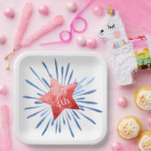 7月4日スター花火紙プレート ペーパープレート (パーティー)