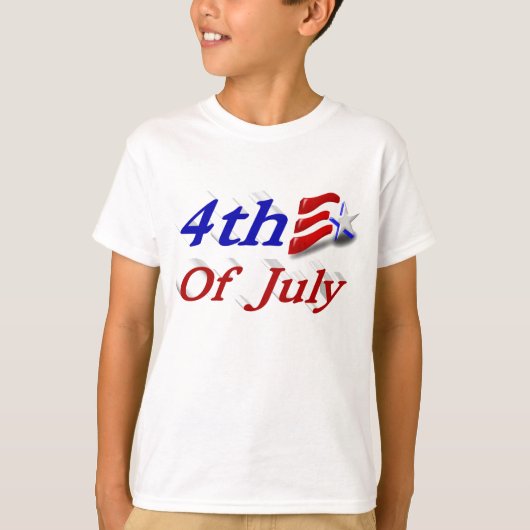 7月4日スター&ストライプTシャツ Tシャツ (正面)
