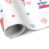7月4日ステッカーパターン ラッピングペーパー (ロールコーナー)