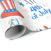 7月4日ステッカーパターン ラッピングペーパー (ロールコーナー)