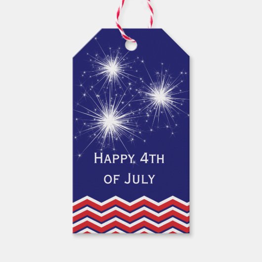 7月4日スパークラーラベル2 ギフトタグ (正面)