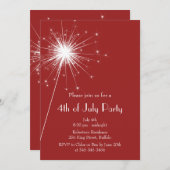 7月4日スパークルスパーティの招待状 招待状 (正面/裏面)