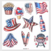 7月4日セット1 シール (シート)