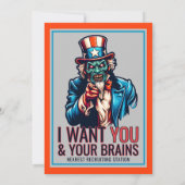 7月4日ゾンビアンクルサム招待状 招待状 (裏面)