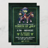 7月4日ゾンビ招待状 招待状 (正面/裏面)