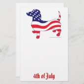 7月4日ダシュント 便箋 (正面/裏面)