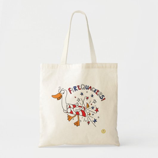 7月4日ダックキッおもしろいズ トートバッグ (正面)