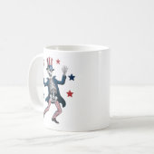 7月4日ダンシングスケルトン コーヒーマグカップ (正面左)