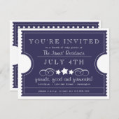 7月4日チケット招待状 招待状 (正面/裏面)