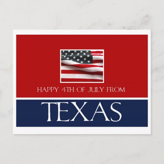 7月4日テキサス州より ポストカード (正面)