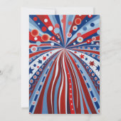 7月4日テーマカップルのシャワー 招待状 (裏面)