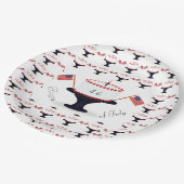 7月4日テーマ紙プレート ペーパープレート (アングル)