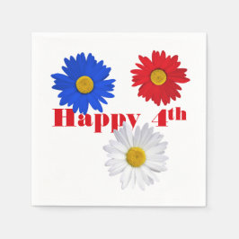 7月4日デイジー スタンダードカクテルナプキン