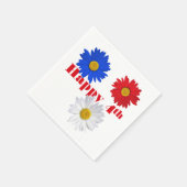 7月4日デイジー スタンダードカクテルナプキン (角)