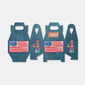 7月4日デニムブルーフェイスボックス フェイバーボックス (折り畳みなし)