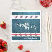 7月4日デニムペーパーナプキン スタンダードランチョンナプキン (インサイチュ)