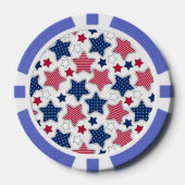 7月4日トランプのポーカーチップ ポーカーチップ (正面)