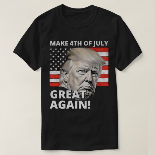 7月4日トランプ Tシャツ (デザイン正面)