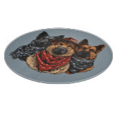 7月4日ドイツの羊飼い犬 カッティングボード (角)