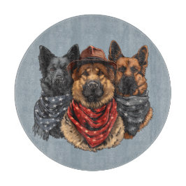 7月4日ドイツの羊飼い犬 カッティングボード