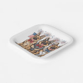 7月4日ドイツの羊飼い犬 ペーパープレート (傾斜あり)