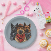 7月4日ドイツの羊飼い犬 ペーパープレート (パーティー)