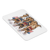 7月4日ドイツの羊飼い犬 マグネット (右側)