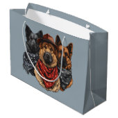 7月4日ドイツの羊飼い犬 ラージペーパーバッグ (裏面アングル)