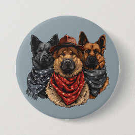 7月4日ドイツの羊飼い犬 缶バッジ