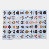 7月4日ドッグ顔 キッチンタオル (横)