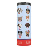 7月4日ドッグ顔 タンブラー (裏面)