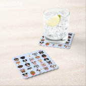 7月4日ドッグ顔 ペーパーコースター (インサイチュ)