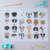 7月4日ドッグ顔 薄葉紙 (クラフト)