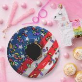 7月4日ドーナツ ペーパープレート (パーティー)