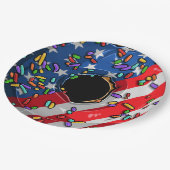 7月4日ドーナツ ペーパープレート (アングル)