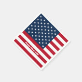 7月4日ナプキンス国旗 スタンダードカクテルナプキン (角)